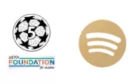 US$7.00 24/25 UCL 5 & UEFA Foundation Badges & Spotify Logo Without Text (Gold) & AMBILIGHT tv +$7.00