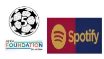 US$7.00 24/25 UCL 5 & UEFA Foundation Badges & 24/25 Spotify Logo (Gold) & AMBILIGHT tv +$7.00