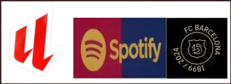 US$6.00 24/25 La Liga Badge & 24/25 Spotify Logo (Gold) & Barcelona 125th Anniversary & AMBILIGHT tv +$6.00